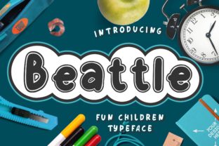 Beattle: A Whimsical Display Font for Editorial Design