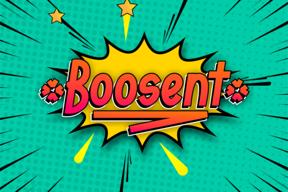 Boosent: A Cheerful Display Font for Bold Campaigns