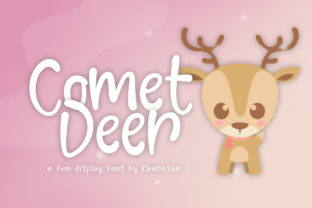 Bring Holiday Cheer with Comet Deer Typeface