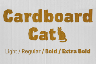 Cardboard Font for Web Design Projects
