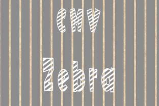 CMV Zebra Display Font Review
