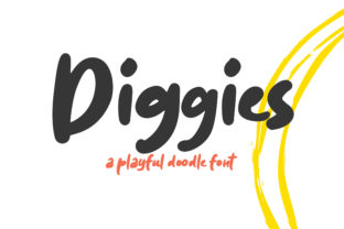 Diggies: A Playful Display Font for Editorial Design