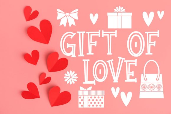 Gift of Love Font for Romantic Editorial Design