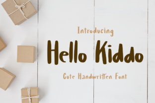 Hello Kiddo Font for Handmade Creations
