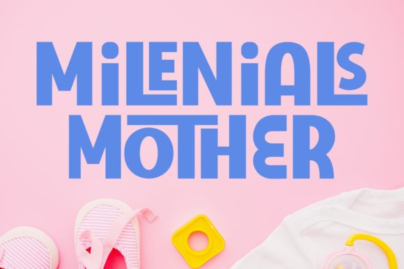 Milenials Mother: A Timeless Display Font for Web Design