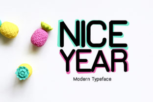 Nice Year: A Modern Display Font for Digital Design