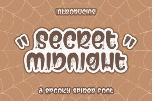 Secret Midnight: A Spooky Display Font for Editorial Design