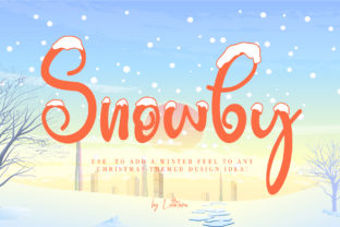 Snowby: A Winter-Inspired Display Font for Branding Magic