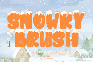Snowkybrush Font for Winter-Themed Branding