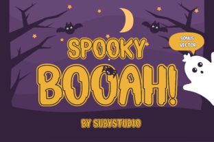 Spooky Booah: A Playful Display Font for Halloween Creations