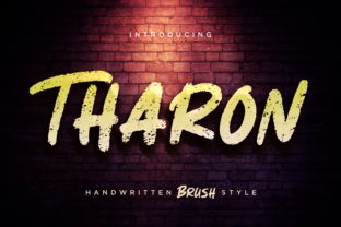 Tharon Font for Handmade and Commercial Craft Projects