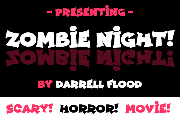 Zombie Night Font for Halloween Campaigns